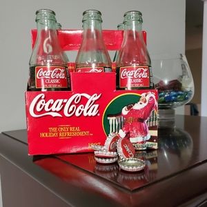 Christmas 1997 edition coke classic bottles